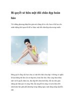 Bí quyết sở hữu một đôi chân đẹp hoàn hảo pptx