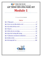 Lập trình C#  module 1   TTTH DH KHTN