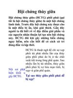 Hội chứng thùy giữa Hội chứng thùy giữa (HCTG) phổi phải (gọi tắt là hội pptx
