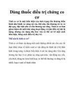 Dùng thuốc điều trị chứng co cơ ppt