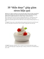 10 “thần dược” giúp giảm stress hiệu quả pptx