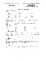 Dap an de thi chon hoc sinh gioi tinh mon Tieng anh lop 11 - nam hoc 2010-2011 pptx