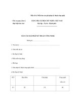 Mẫu số 6.5 Mẫu báo cáo giải pháp kỹ thuật công nghệ doc