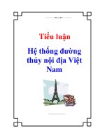 Tiểu luận: Hệ thống đường thủy nội địa Việt Nam pptx