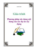 Giáo trình: Phương pháp xây dựng nội dung của các dự án xây dựng pptx