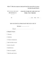 Mẫu số 7.3 Mẫu báo cáo giám sát, đánh giá kết thúc đầu tư dự án đối với các dự án ứng dụng công nghệ thông tin doc