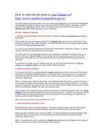 How to settle the payment at vietnam-immigration.org.vn pdf