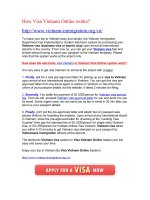 How Visa Vietnam Online works vietnam-immigration.org.vn pptx