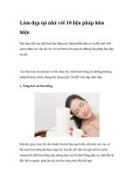 Làm đẹp tại nhà với 10 liệu pháp hữu hiệu pot