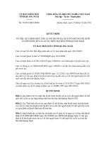 Quyết định số 30/2011/QĐ-UBND pptx