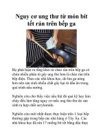 Nguy cơ ung thư từ món bít tết rán trên bếp ga doc