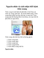 Nguyên nhân và cách nhận biết bệnh viêm xoang pot