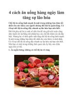 4 cách ăn uống hàng ngày làm tăng sự lão hóa ppt