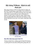 Hội chứng Williams - Bệnh do mất đoạn gen doc
