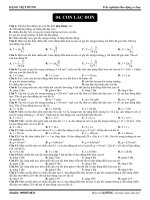 Trắc nghiệm dao động cơ học-Bài 4 pptx