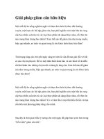 Giải pháp giảm cân hữu hiệu pdf