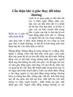 Cẩn thận khi vị giác thay đổi khác thường docx