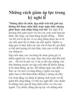 Những cách giảm áp lực trong kỳ nghỉ lễ pptx