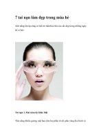 7 tai nạn làm đẹp trong mùa hè docx