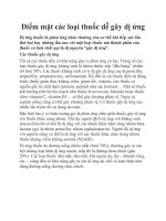 Ðiểm mặt các loại thuốc dễ gây dị ứng pptx