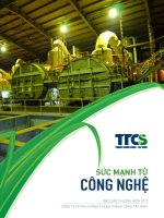 báo cáo thường niên công ty cp mía đường thành thành công tây ninh sức mạnh từ công nghệ