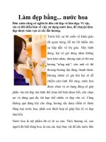 Làm đẹp bằng... nước hoa pot