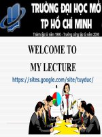 bài giảng chi phí và phân loại chi phí