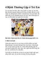 4 Bệnh Thường Gặp ở Trẻ Em ppt