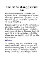 Giải mã hội chứng già trước tuổi doc