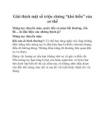 Giải thích một số triệu chứng “khó hiểu” của cơ thể pot