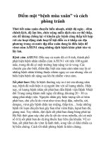 Điểm mặt “bệnh mùa xuân” và cách phòng tránh potx