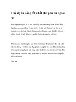 Chế độ ăn uống tốt nhất cho phụ nữ ngoài pdf