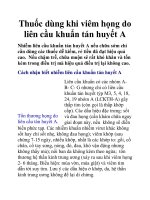 Thuốc dùng khi viêm họng do liên cầu khuẩn tán huyết A pptx