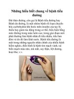 Những hiểu biết chung về bệnh tiểu đường pdf