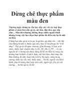 Đừng chê thực phẩm màu đen doc