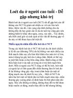 Loét da ở người cao tuổi - Dễ gặp nhưng khó trị doc