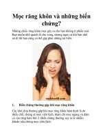 Mọc răng khôn và những biến chứng? docx