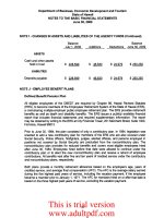 Department of Business, Economic Development and Tourism State of Hawaii NOTES TO THE BASIC FINANCIAL STATEMENTS June 30, 2009_part4 ppt