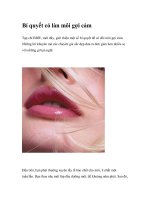 Bí quyết có làn môi gợi cảm ppt