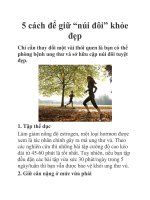 5 cách để giữ “núi đôi” khỏe đẹp docx
