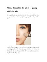 Những điểm nhấn đắt giá để có gương mặt hoàn hảo potx