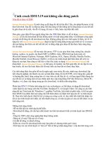 Cách crack IDM 5.19 dung mai mai docx