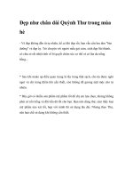 Đẹp như chân dài Quỳnh Thư trong mùa hè docx