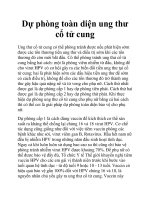 Dự phòng toàn diện ung thư cổ tử cung doc