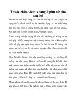 Thuốc chữa viêm xoang ở phụ nữ cho con bú docx