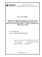 tính toán thiết kế trạm xử lý nước thải công ty con heo vàng kcn long hậu - long an, công suất 300m3ngày đêm