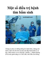 Một số điều trị bệnh tim bẩm sinh ppt