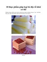 10 thực phẩm giúp loại bỏ độc tố khỏi cơ thể ppt