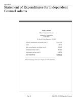 FINANCIAL AUDIT Expenditures by Six Independent Counsels for the Six Months Ended September 30, 1994 _part2 pptx