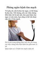 Phòng ngừa bệnh tim mạch pptx